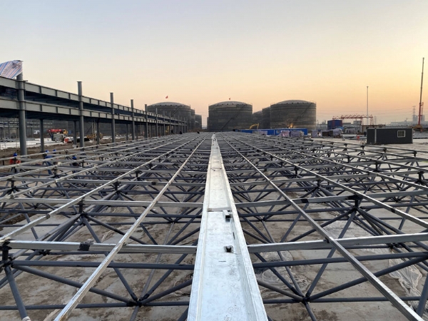 網(wǎng)架結構高空散裝法怎么做？